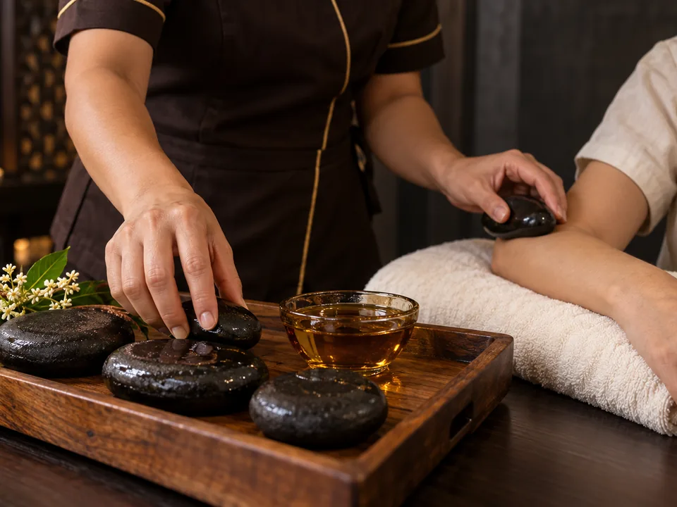 Infused Hot Stone for a Bangkok hotel or home visit