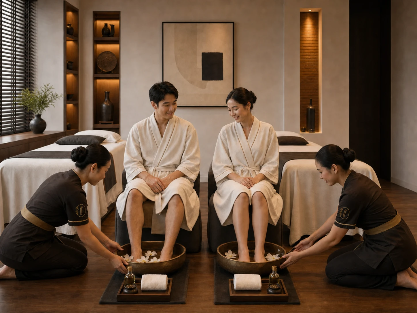 Couple Indulgence private spa package for two at Loft Thai Spa Bangkok