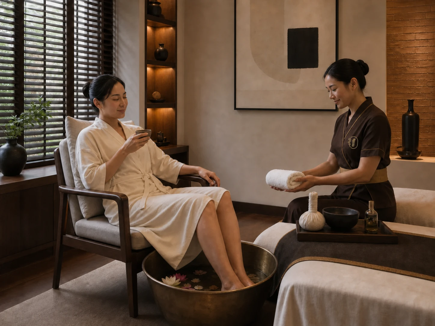 Long-form Bangkok spa retreat paced across body care, massage, facial and private relaxation