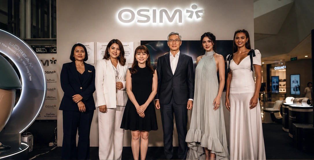 Guests and partners at the OSIM uDream.AI The Realm of Wellness launch at EmQuartier in Bangkok