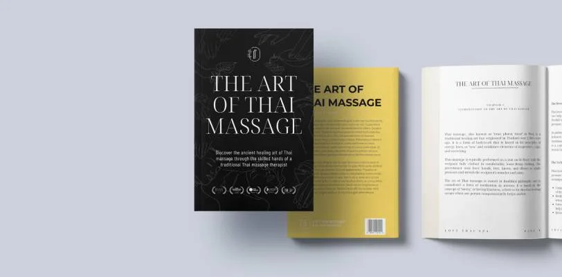 The Art of Thai Massage by Loft Thai Spa displayed as a professional Thai massage reference book
