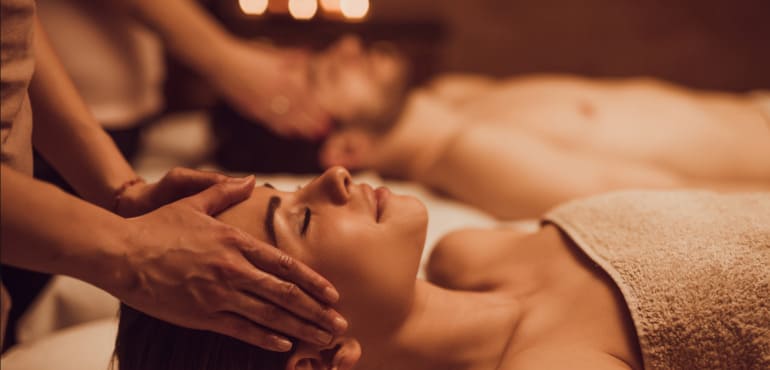 Enjoying Couple Indulgence Massage