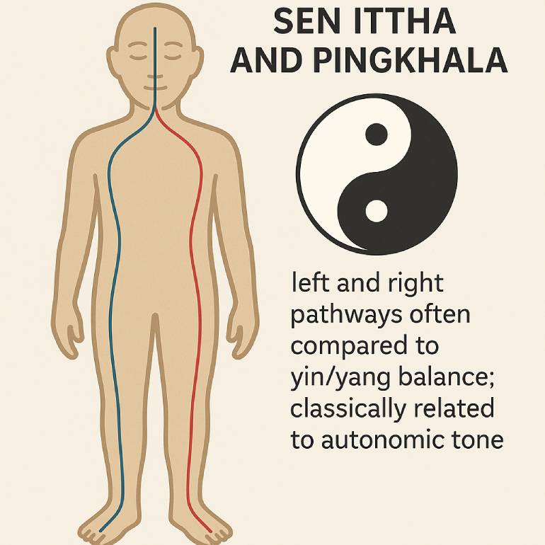 Sen Ittha & Sen Pingkhala (Left and Right Autonomic Balance)