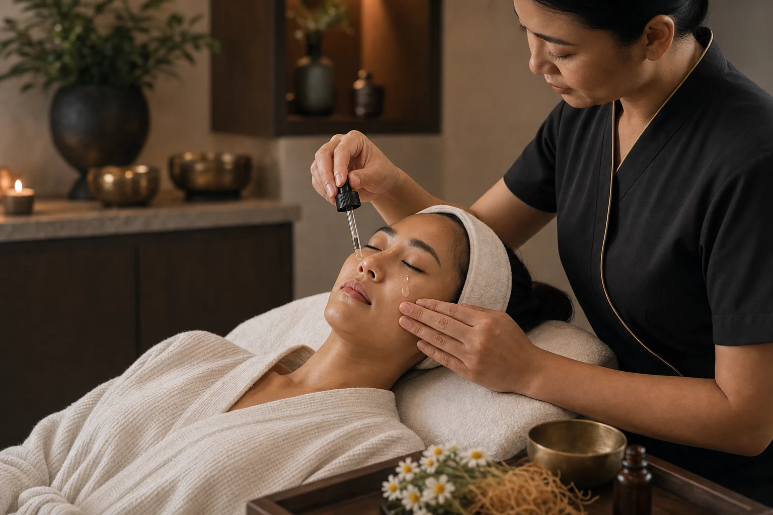 مشهد توضيحي من جلسة عناية Soothing المهدئة بالوجه لدى Loft Thai، الصورة 3