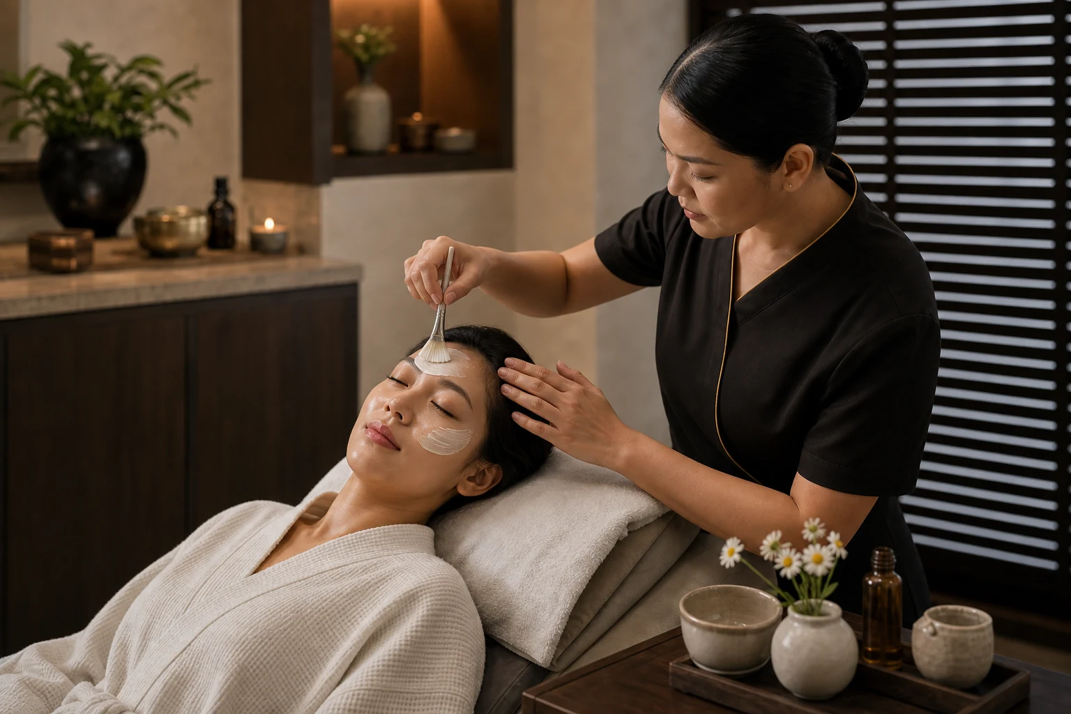 مشهد توضيحي من جلسة عناية Soothing المهدئة بالوجه لدى Loft Thai، الصورة 5