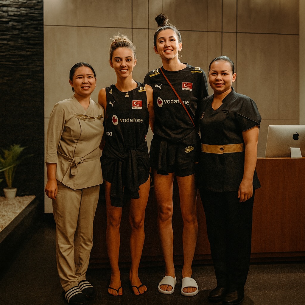 Türkiye Women's National Volleyball Team at Loft Thai Spa Bangkok