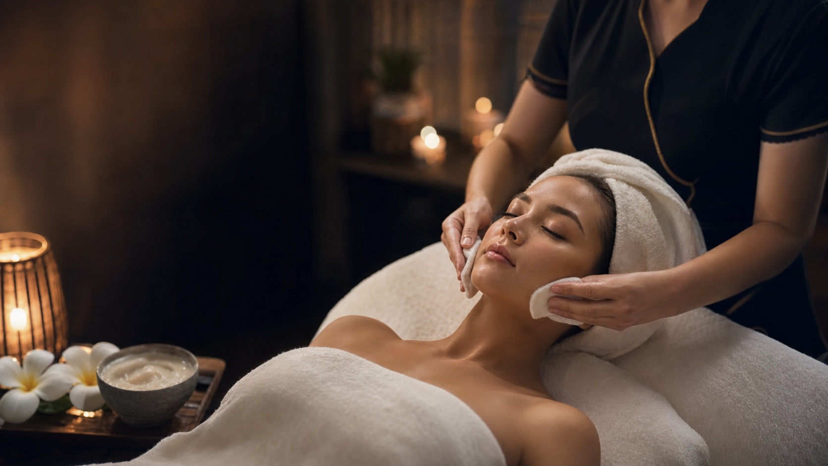 Luxury facial Bangkok treatment for skin glow at Loft Thai Spa