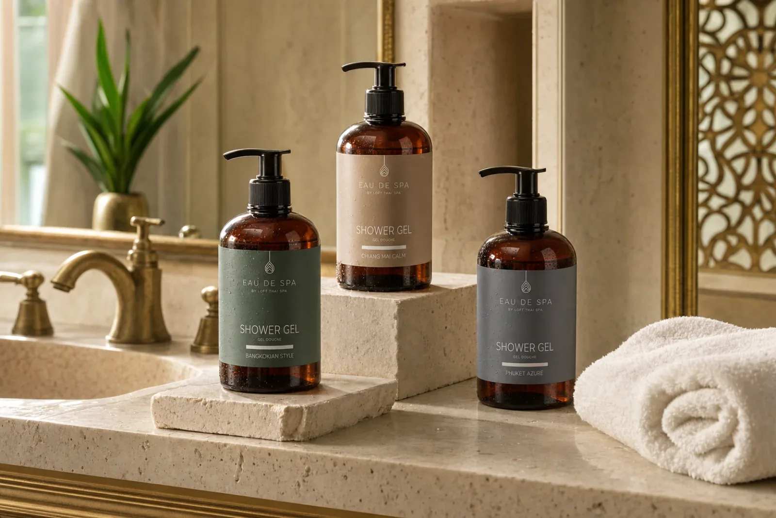 Eau de Spa botanical shower gel collection