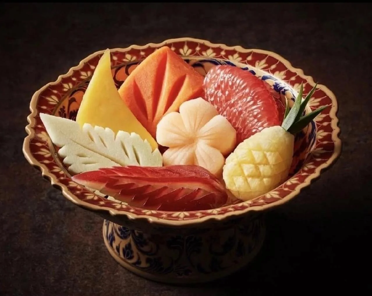 Thai fruit hospitality served after a private spa treatment