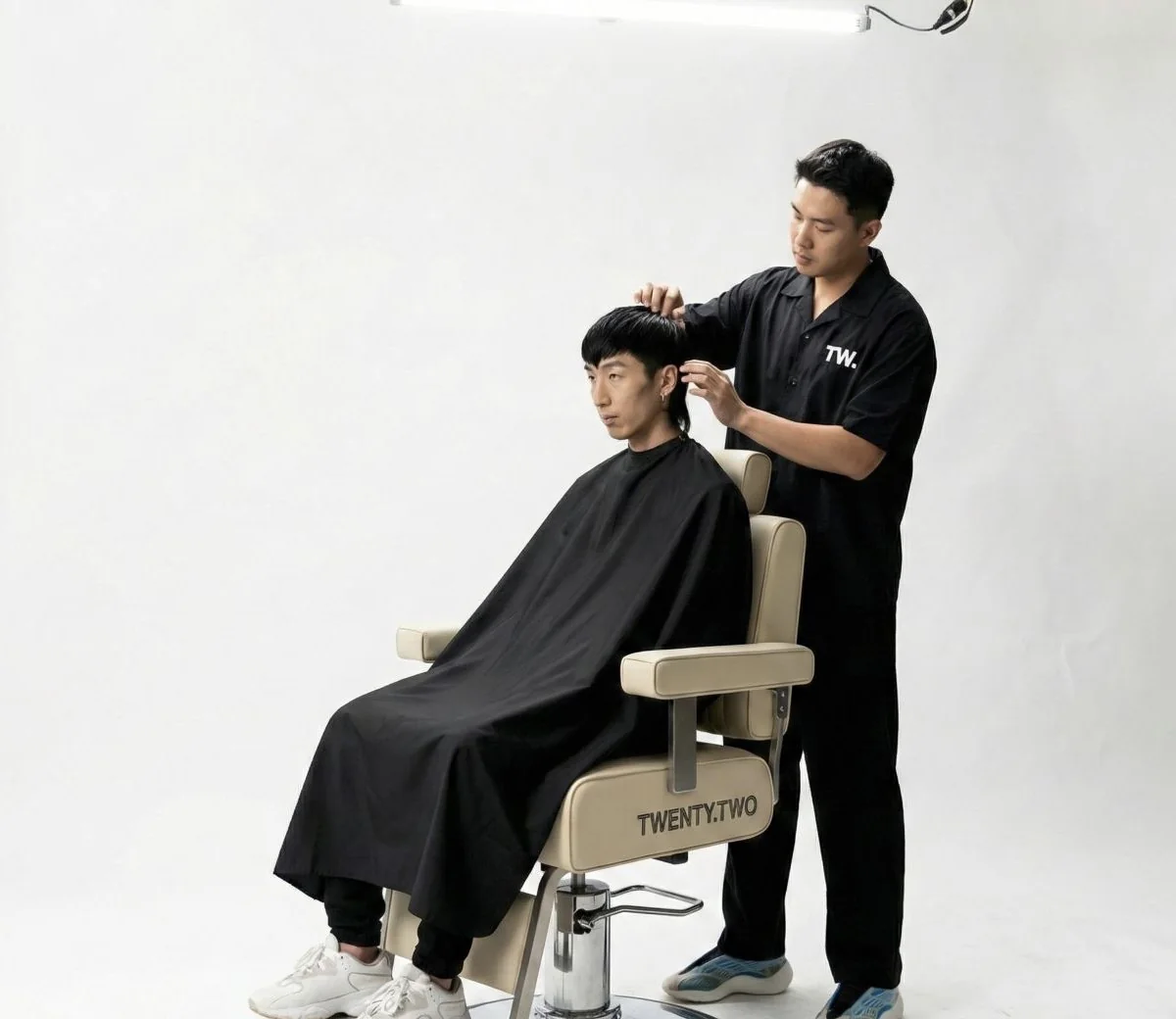 Twenty.Two Cut signature haircut in the studio